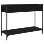 Tavolino Consolle Nero 100x34,5x75 cm in Legno Multistrato