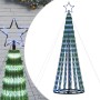 Illuminazione Albero di Natale a Cono 275LED Blu 180cm