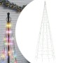 Illuminazione Albero di Natale su Pennone 550LED Colorato 300cm