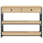 Tavolo Consolle Rovere Sonoma 100x28x75 cm in Legno Multistrato