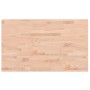 Piano Tavolo 100x60x2,5cm Rettangolare Legno Massello di Faggio