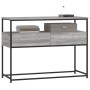 Tavolino Consolle Grigio Sonoma 100x40x75cm Legno Multistrato