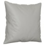 Divano 2 Posti Cuscini Grigio Chiaro 140 cm Tessuto Microfibra