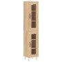 Credenza Rovere Sonoma 34,5x34x180 cm in Legno Multistrato