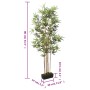 Albero Bambù Artificiale 368 Foglie 80 cm Verde