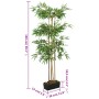 Albero Bambù Artificiale 988 Foglie 150 cm Verde