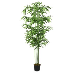 Albero Bambù Artificiale 576 Foglie 150 cm Verde