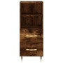 Credenza Rovere Fumo 34,5x34x180 cm in Legno Multistrato