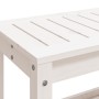 Panca da Giardino Bianca 82,5x35x45 cm Legno Massello di Pino