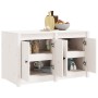 Mobile da Cucina da Esterno Bianco 106x55x64 cm Legno Massello di Pino