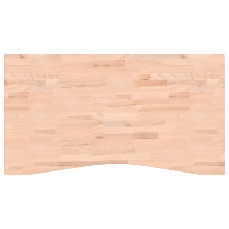 Piano per Scrivania 110x(55-60)x2,5 cm Legno Massello di Faggio