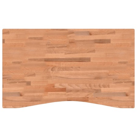 Piano per Scrivania 100x(55-60)x4 cm Legno Massello di Faggio