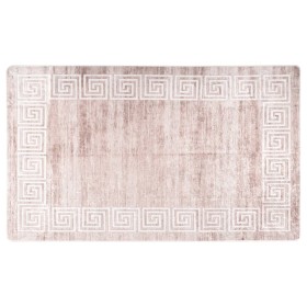 Tappeto Lavabile Beige 120x170 cm Antiscivolo