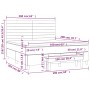 Giroletto a Molle con Materasso Grigio Scuro 160x200 cm Tessuto
