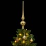 Albero Natale Incernierato con 150 LED e Palline 120 cm