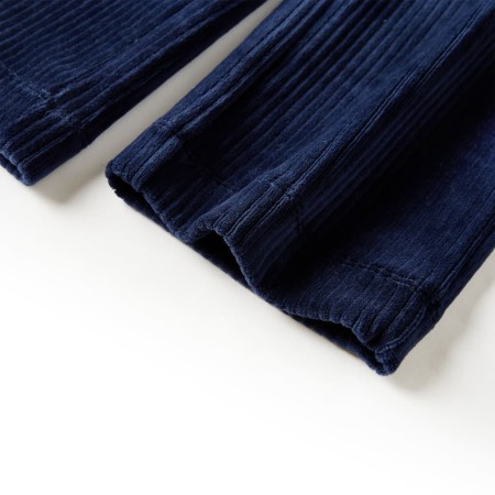 Pantaloni da Bambino in Velluto a Coste Blu Marino 140