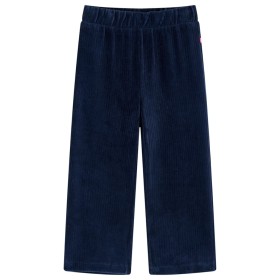 Pantaloni da Bambino in Velluto a Coste Blu Marino 140