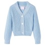 Cardigan da Bambina Lavorato a Mano Blu 140