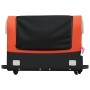 Rimorchio da Bici Nero e Arancione 45 kg in Ferro