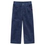 Pantaloni da Bambino in Velluto a Coste Blu Marino 92