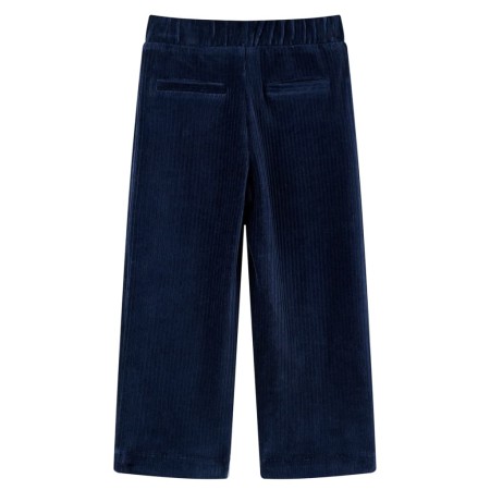 Pantaloni da Bambino in Velluto a Coste Blu Marino 116