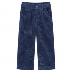 Pantaloni da Bambino in Velluto a Coste Blu Marino 116