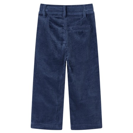 Pantaloni da Bambino in Velluto a Coste Blu Marino 116