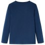 Maglietta da Bambino a Maniche Lunghe Blu Marino 140