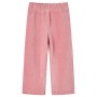 Pantaloni per Bambini in Velluto a Coste Rosa Chiaro 140