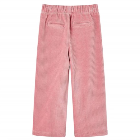 Pantaloni per Bambini in Velluto a Coste Rosa Chiaro 140