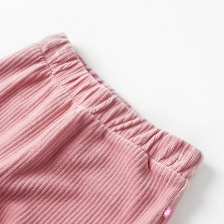 Pantaloni per Bambini in Velluto a Coste Rosa Chiaro 140