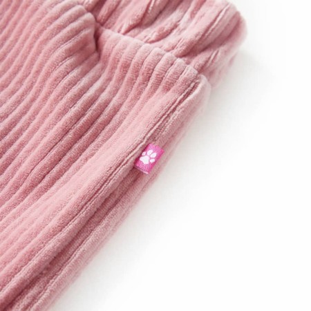 Pantaloni per Bambini in Velluto a Coste Rosa Chiaro 140