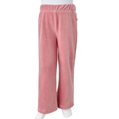 Pantaloni per Bambini in Velluto a Coste Rosa Chiaro 140