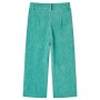 Pantaloni per Bambini in Velluto a Coste Verde Menta 92