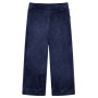 Pantaloni da Bambino in Velluto Blu Scuro 140