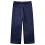 Pantaloni da Bambino in Velluto Blu Scuro 140