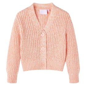 Cardigan da Bambina Lavorato a Maglia Rosa Misto 116