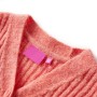 Cardigan da Bambina Lavorato a Maglia Rosa Medio 116