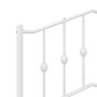 Giroletto con Testiera Metallo Bianco 80x200 cm