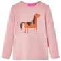 Maglietta per Bambini a Maniche Lunghe Rosa Chiaro 140