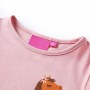 Maglietta per Bambini a Maniche Lunghe Rosa Chiaro 140