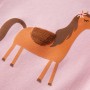 Maglietta per Bambini a Maniche Lunghe Rosa Chiaro 140