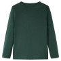 Maglietta da Bambino a Maniche Lunghe Verde Scuro 116