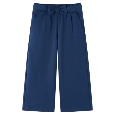 Pantaloni per Bambini a Gamba Larga Blu Marino 116