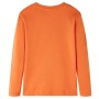 Maglietta per Bambini Maniche Lunghe Arancione Scuro 128