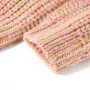 Maglione da Bambina Lavorato a Maglia Rosa Tenue 128