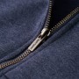 Felpa con Cappuccio e Cerniera per Bambini Blu Scuro Mélange 104