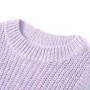 Gilet da Bambina Lavorato a Maglia Lilla Chiaro 92