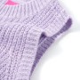 Gilet da Bambina Lavorato a Maglia Lilla Chiaro 92