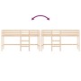 Letto Soppalco con Scala Bambini 80x200cm Massello Pino